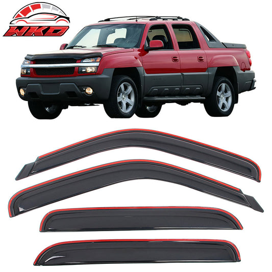 Wholesale 01-06 Chevy Silverado GMC Sierra 1500 2500 Crew Cab Window Visor In-Channel - Wikond Auto