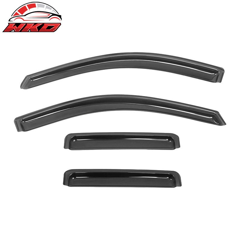 Fits 19-25 Silverado Sierra 1500 2500 3500 Extended Cab Window Visors In-Channel