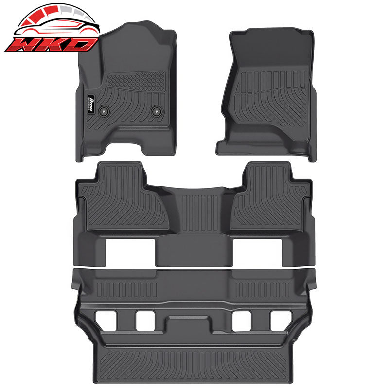 Wholesale 15-20 Chevy Tahoe GMC Yukon 7 Seats 3D Floor Mats Carpet Liner Protector TPE