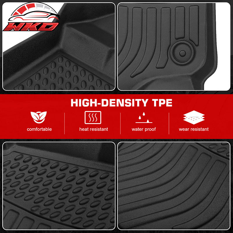 Fit 15-20 Chevy Tahoe GMC Yukon 7 Seats 3D Floor Mats Carpet Liner Protector TPE