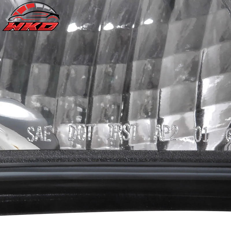 Fits 02-09 Chevrolet Trailblazer Tail Lights Lamps Black Housing Clear Lens Pair