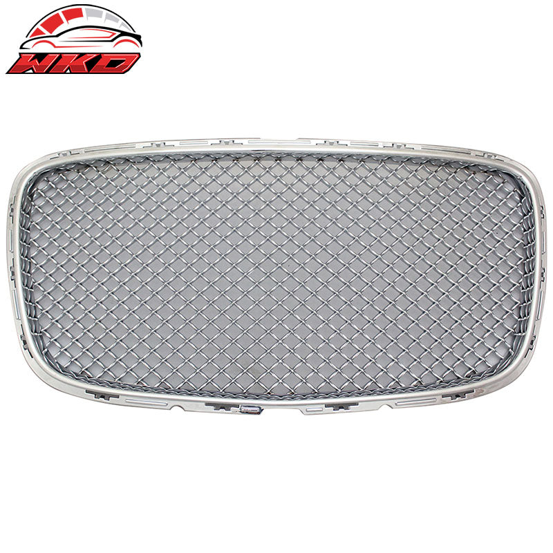Fits 15-23 Chrysler 300 300C B Style Upper + Lower Grill Grille - Chrome