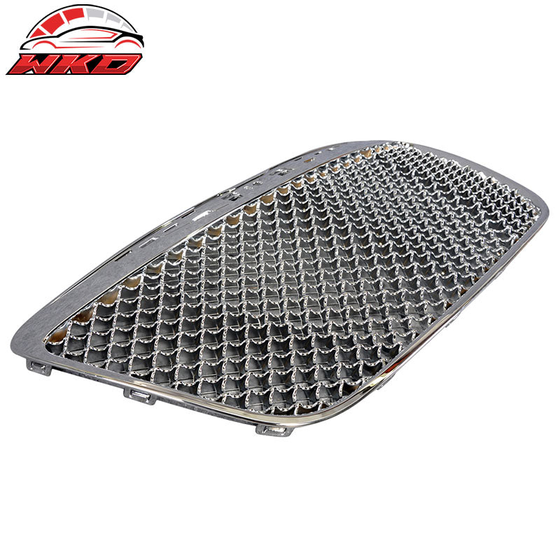 Wholesale 11-14 Chrysler 300 300C B Style Mesh Front Bumper Grille Guard Chrome ABS - Wikond Auto