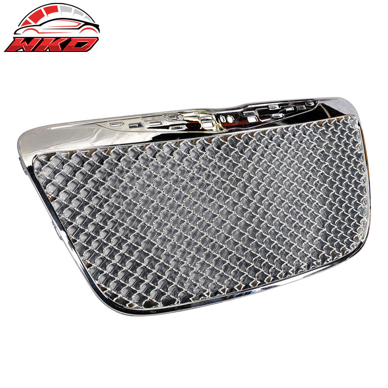 Wholesale 11-14 Chrysler 300 300C B Style Mesh Front Bumper Grille Guard Chrome ABS - Wikond Auto