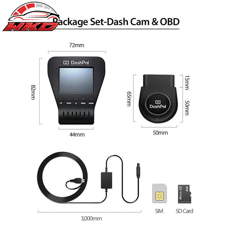 DashPal - Dash Cam & On-Board Diagnostics (OBD) Protect Your Car & Driver 24/7