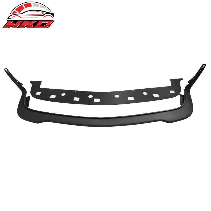 Fits 15-23 Dodge Challenger SRT Hellcat Style Front Bumper Lip + Splitter Kit PP