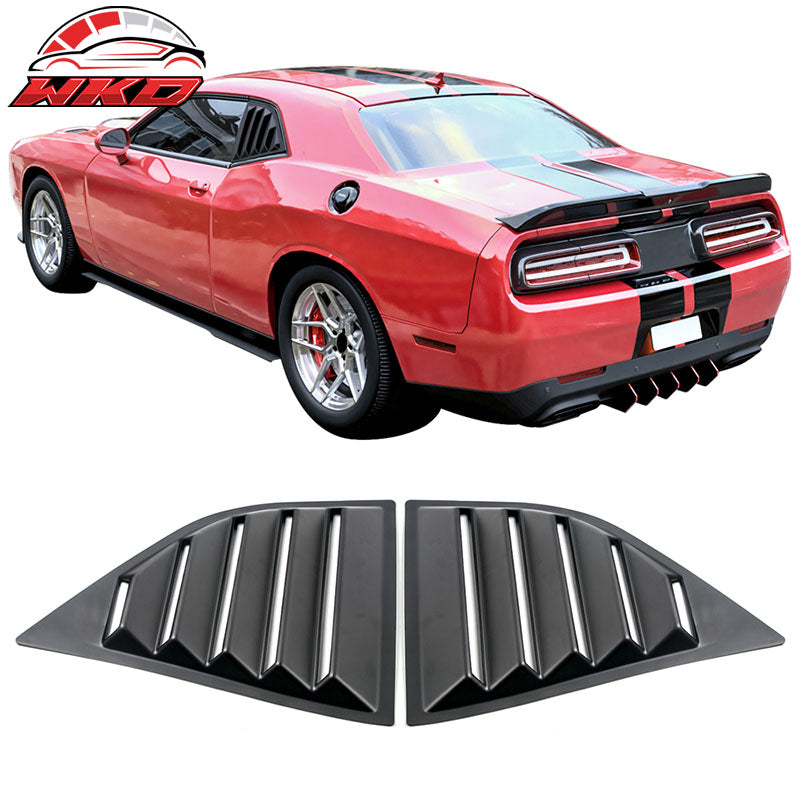 Fits 08-23 Dodge Challenger XE V2 Style Rear Side Window Louver