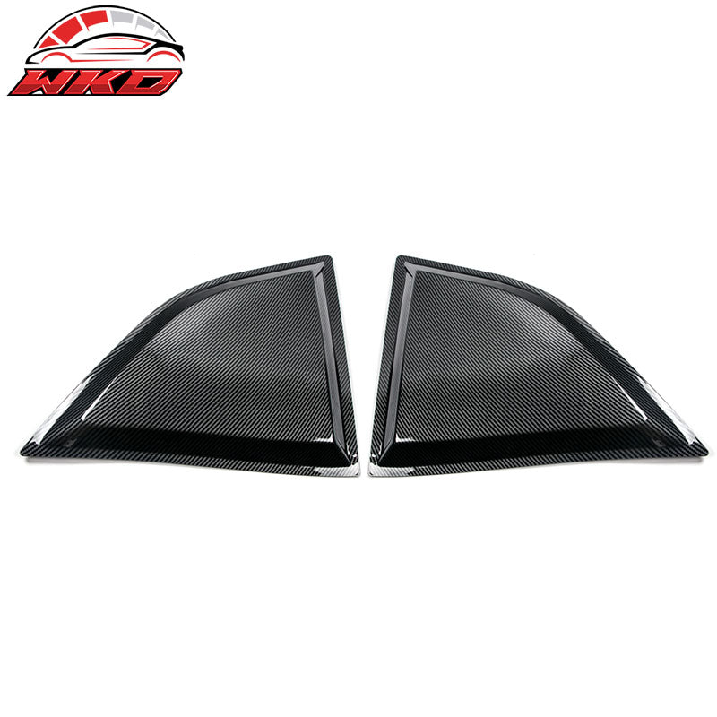 Fits 08-23 Dodge Challenger XE V2 Style Rear Side Window Louver Scoops - PP