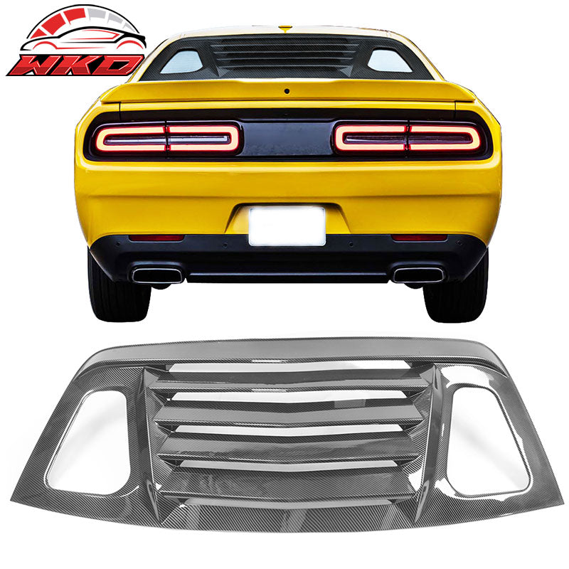 Fits 08-23 Dodge Challenger XE V2 Style Rear Side Window Louver Scoops - PP