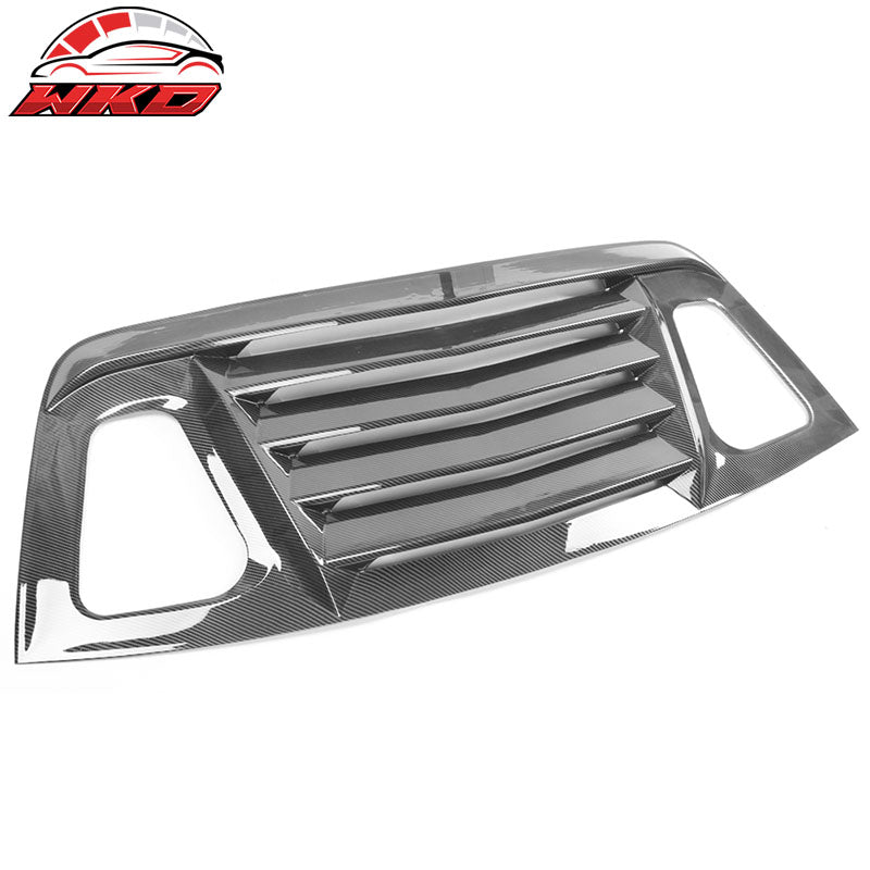 Fits 08-23 Dodge Challenger XE V2 Style Rear Side Window Louver Scoop - CFL