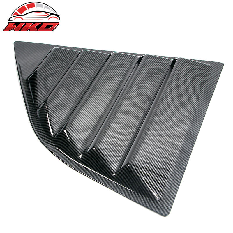 Fits 08-23 Dodge Challenger XE V2 Style Rear Side Window Louver Scoop - CFL