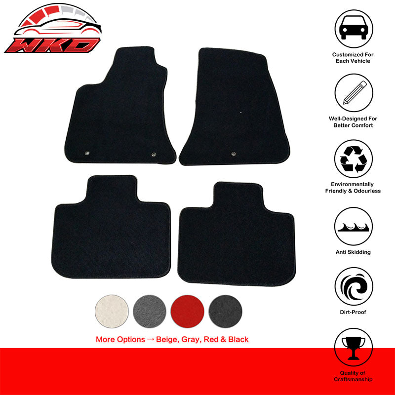 Fits 11-23 AWD Chrysler Dodge Charger 300 OE Fitment Floor Mats Front Rear Nylon