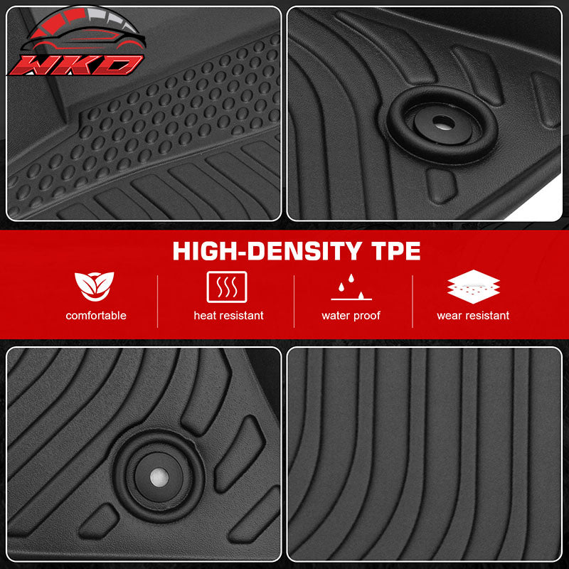 Fits 11-23 Dodge Charger Chrysler 300 RWD Floor Mats All Weather 3D Carpets TPE