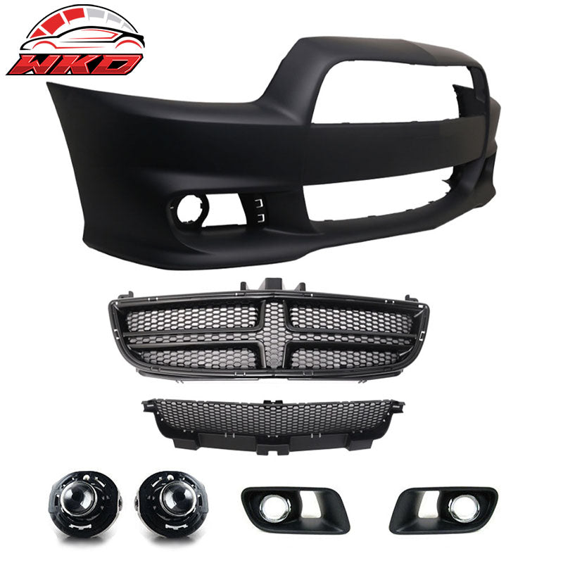Fits 11-14 Dodge Charger SRT Conversion Front Bumper Cover - PP
