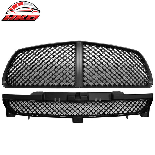 Wholesale 11-14 Dodge Charger Front Upper / Bottom Unpainted Mesh Hood Grille