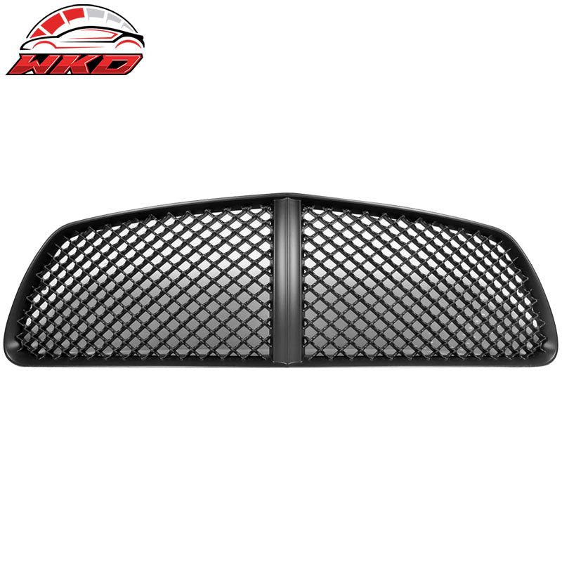 Fits 11-14 Dodge Charger Front Upper / Bottom Unpainted Mesh Hood Grille