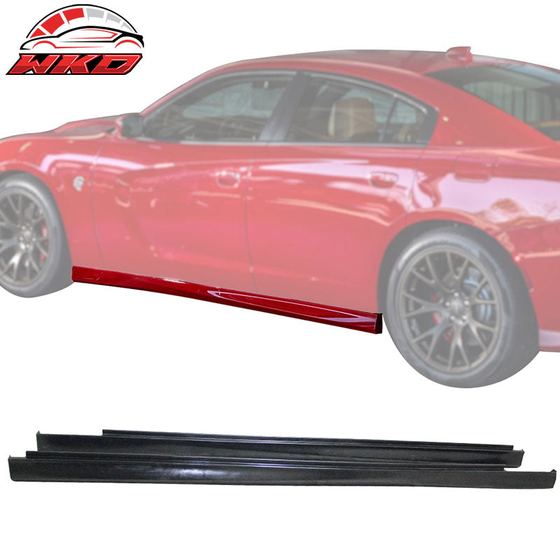 Wholesale 11-23 Dodge Charger GT R/T SXT Scat Pack Side Skirts Rocker Panel Unpainted - Wikond Auto