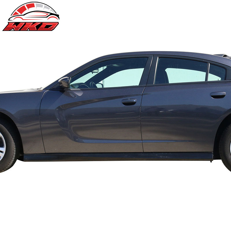 Wholesale 11-23 Dodge Charger GT R/T SXT Scat Pack Side Skirts Rocker Panel Unpainted - Wikond Auto