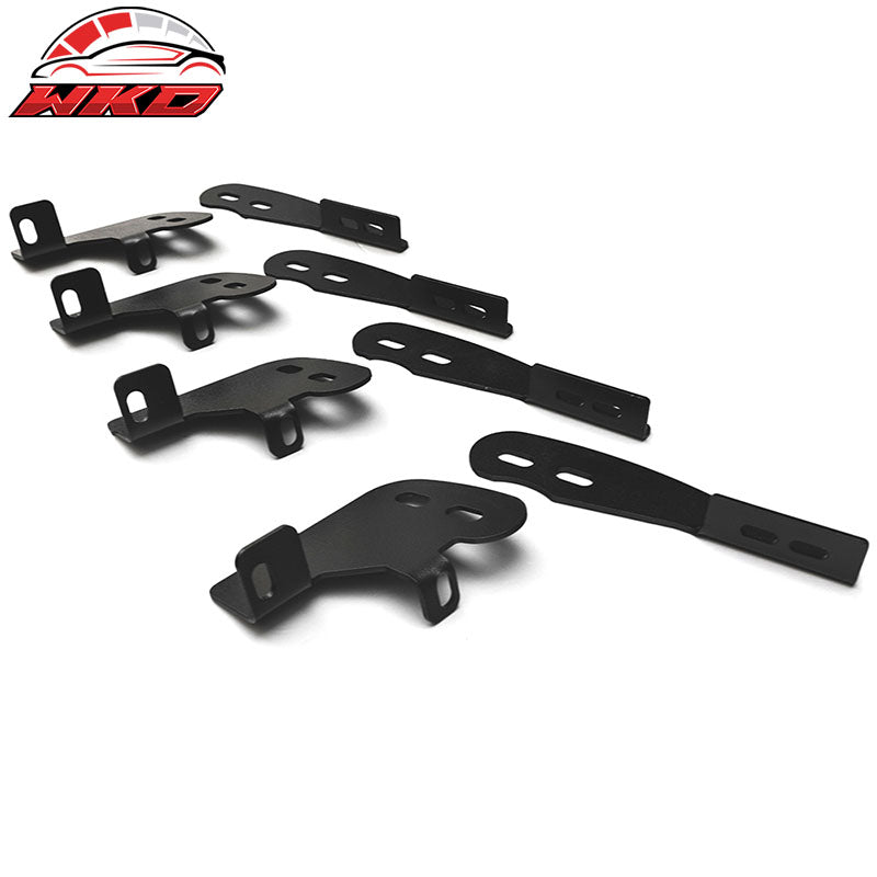 Fits 04-10 Dodge Durango 4Dr Ram OE Black Step Bars Running Boards 78inch Pair