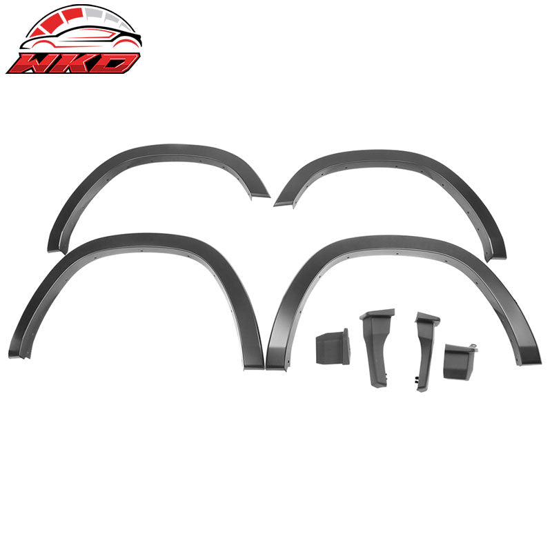 Fits 19-24 Dodge Ram 1500 OE Style Matte Black PP Fender Flares W/Mud Guard 4PCS