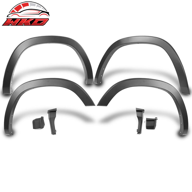 Fits 19-24 Dodge Ram 1500 OE Style Matte Black PP Fender Flares W/Mud Guard 4PCS