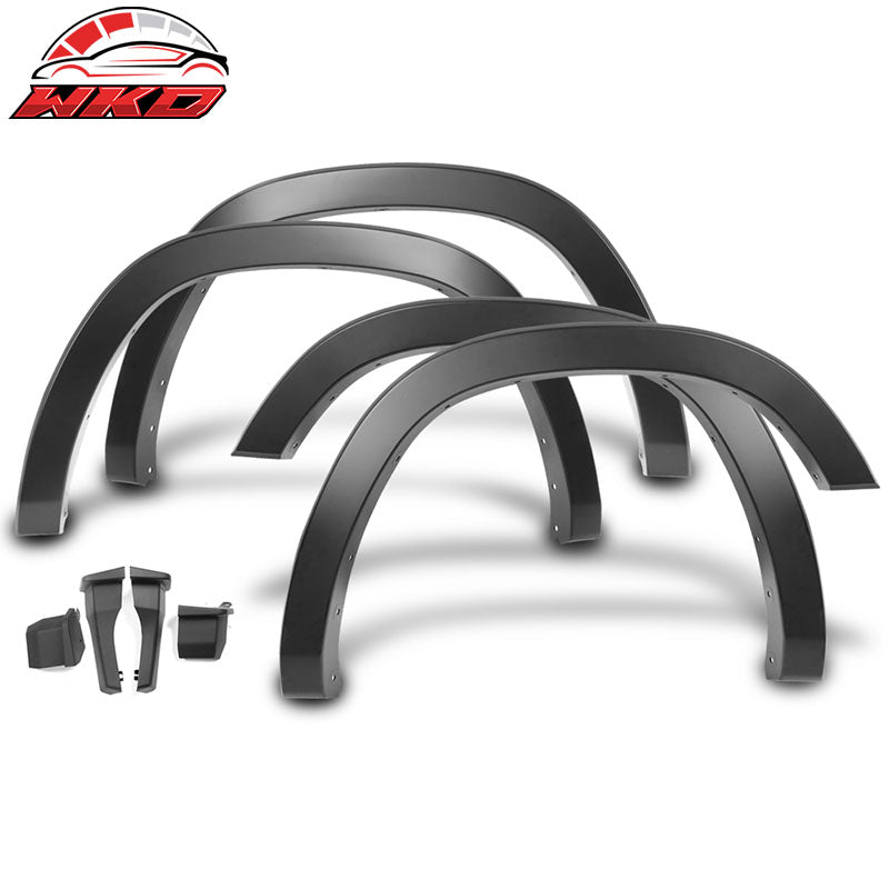 Fits 19-24 Dodge Ram 1500 OE Style Matte Black PP Fender Flares W/Mud Guard 4PCS