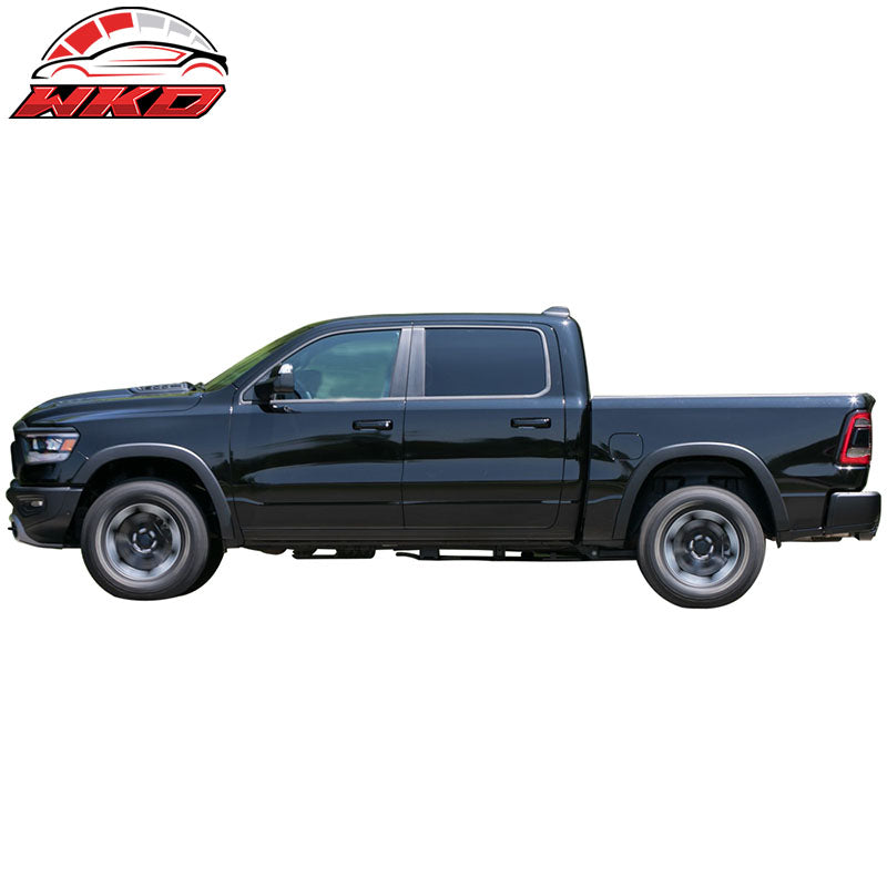 Fits 19-24 Dodge Ram 1500 OE Style Matte Black PP Fender Flares W/Mud Guard 4PCS