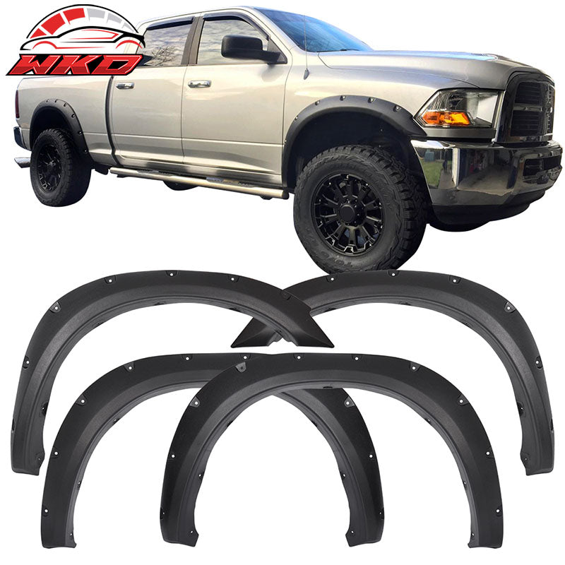 Wholesale 10-18 Dodge Ram 2500 3500 Pocket Style Fender Flares Unpainted 4PC - PP - Wikond Auto