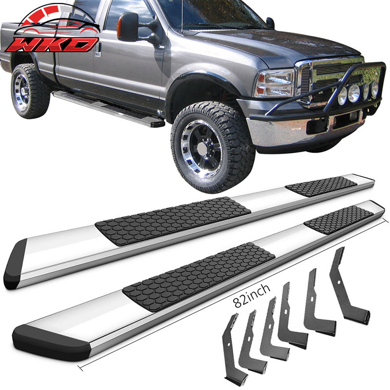 Fits 02-08 Dodge Ram Crew Cab 82inch OE Style Side Step Bar Running Board Chrome