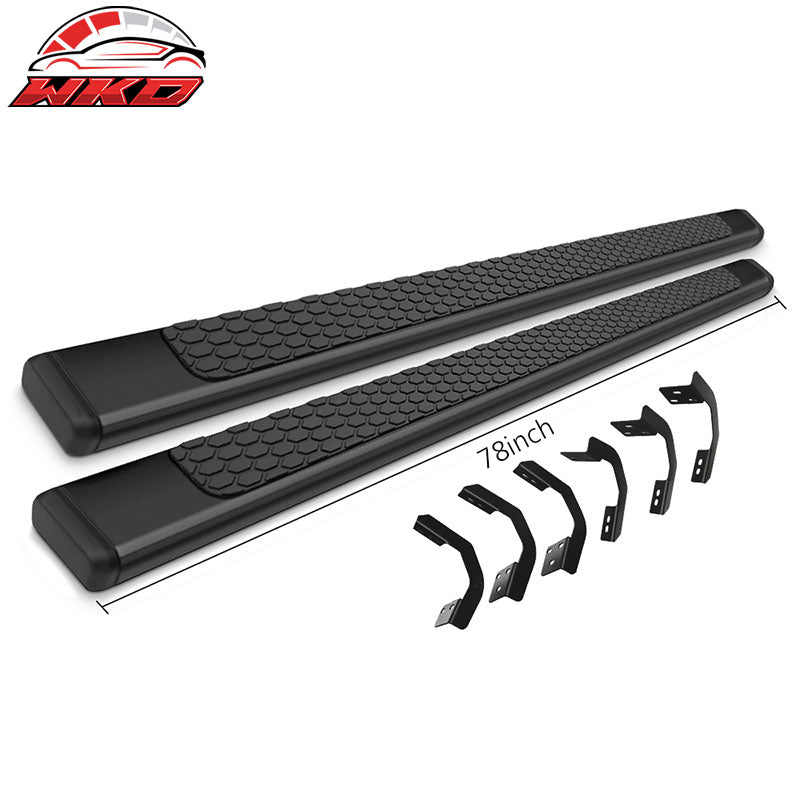 Fits 09-23 Dodge Ram Quad Cab 78inch Ram OE Style Step Bars Running Boards Black