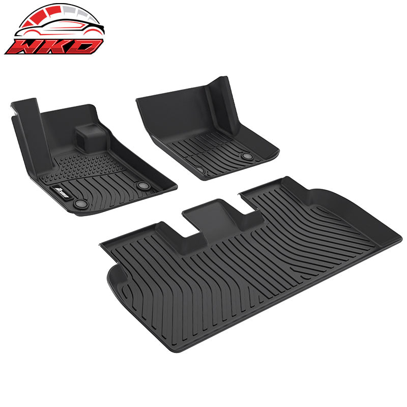 Fits 23-24 Fisker Ocean Non-Slip 3D Molded Floor Mats All Weather TPE Carpet 3PC