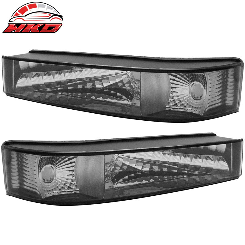 Wholesale 92-96 Ford Bronco Front Left Right Bumper Signal Parking Lights Smoke - Wikond Auto