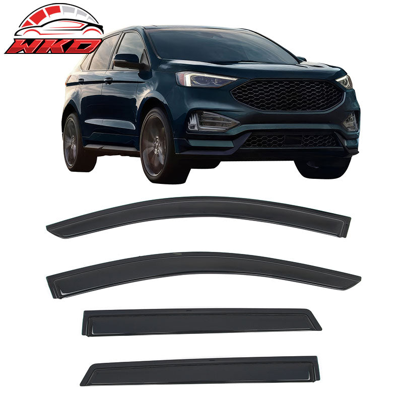 Wholesale 2015-2024 Ford Edge Window Visors Vent Rain Sun Guards Deflectors Tape-On