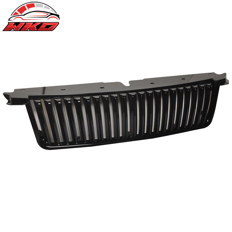 Fits 06-10 Ford Explorer Vertical Style Black Front Bumper Hood Grille Guard ABS
