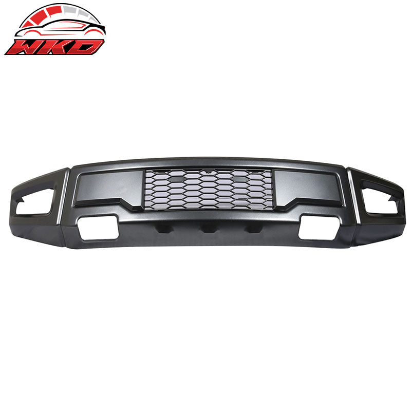 Fits 09-14 F150 New R Style Front Bumper Conversion Replacement Cover Gray