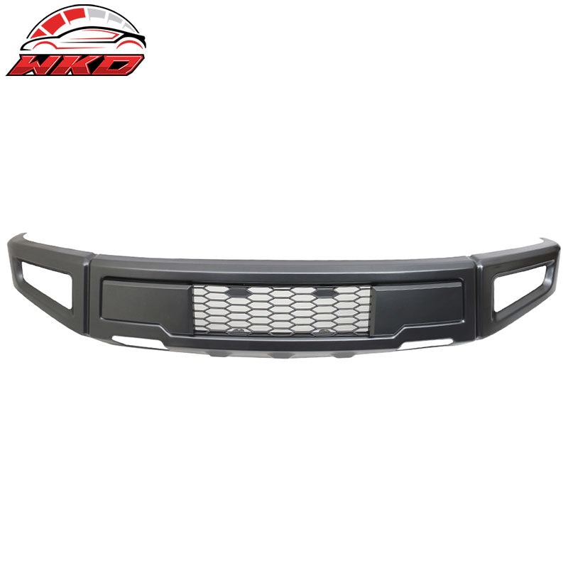 Fits 15-17 F150 New R Style Front Bumper Conversion Replacement Cover Gray