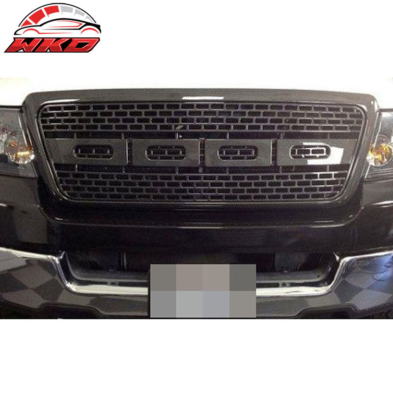 Fits 04-08 Ford F150 R Style Front Hood Bumper Grill Grille Replacement - Chrome