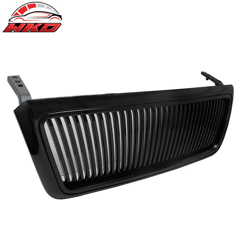 Fits 04-08 Ford F150 F-150 Truck Front Vertical Grille Hood Grill Unpainted ABS