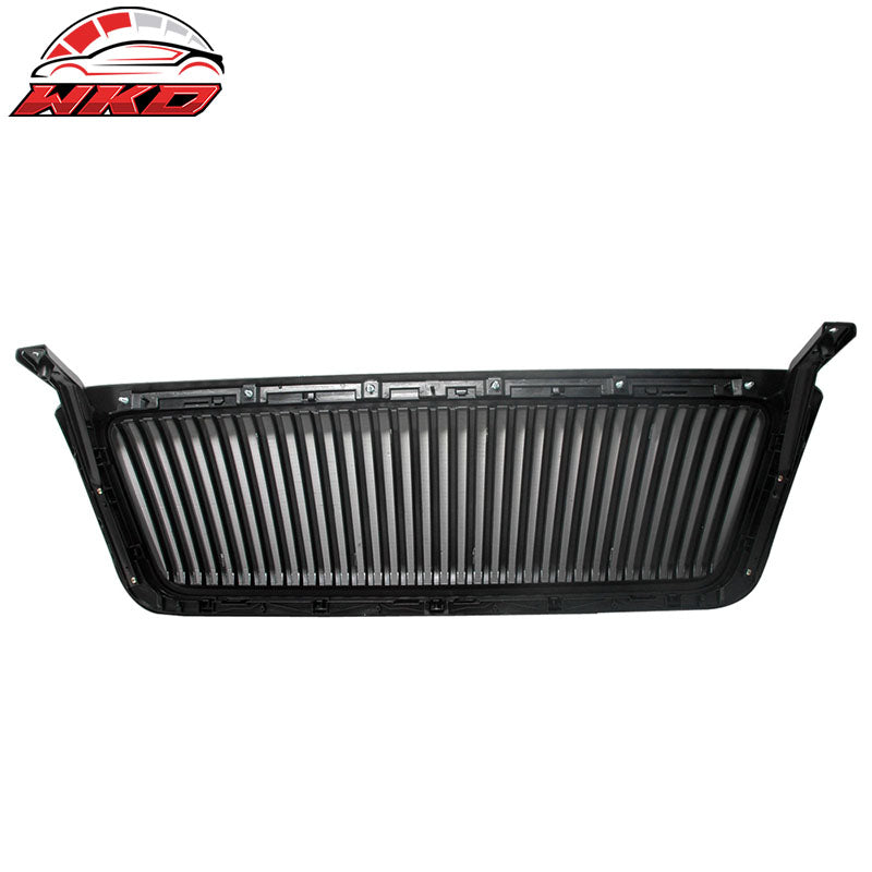Fits 04-08 Ford F150 F-150 Truck Front Vertical Grille Hood Grill Unpainted ABS