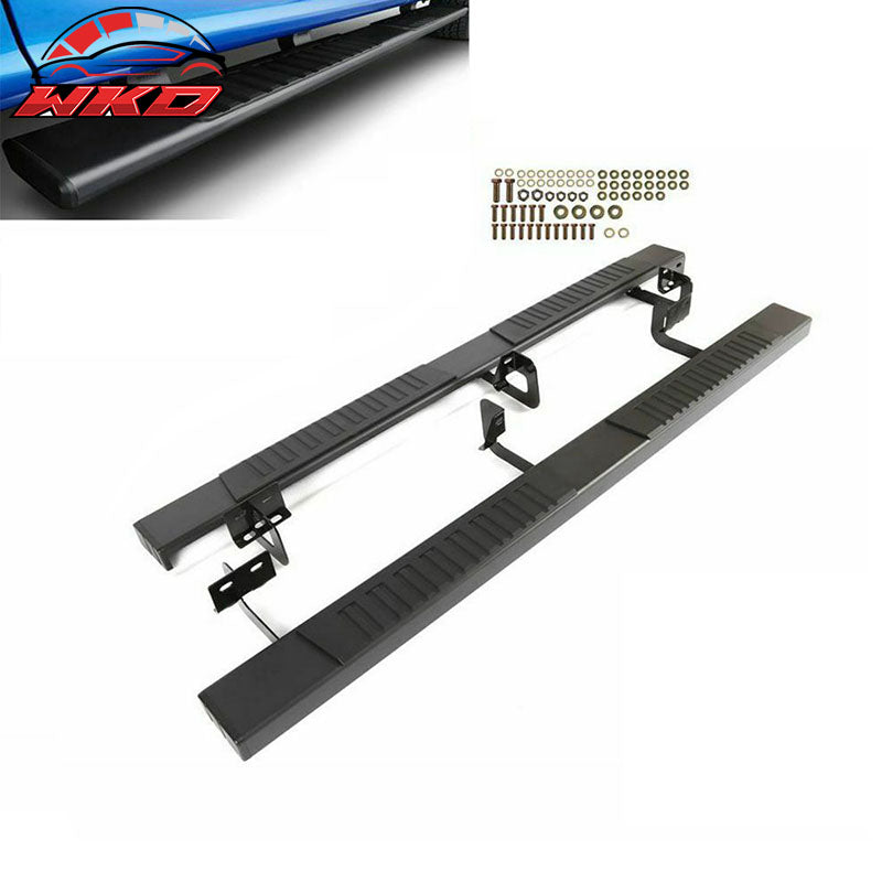 Fits 09-14 Ford F150 Super Crew Cab Black 5" Side Step Nerf Bar Running Boards