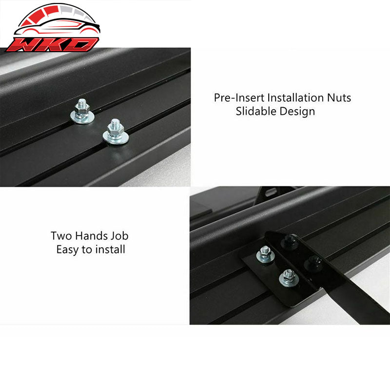 Fits 09-14 Ford F150 Super Crew Cab Black 5" Side Step Nerf Bar Running Boards