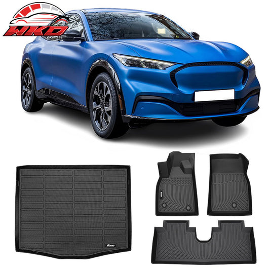 Wholesale 21-26 Ford Mustang Mach-E 3D Molded Floor Mats Trunk Cargo Carpet Liner TPE