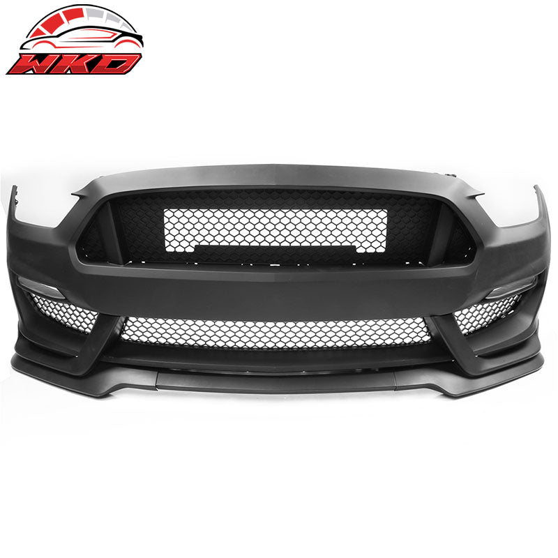 Fits 15-17 Ford Mustang GT350 Style Front Bumper Retrofit Cover Conversion PP
