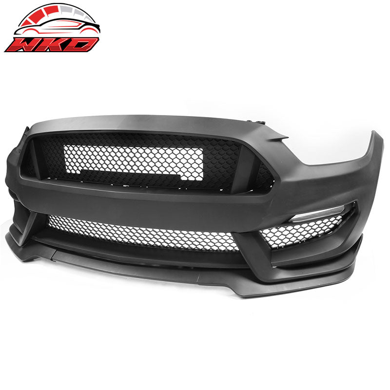 Fits 15-17 Ford Mustang GT350 Style Front Bumper Retrofit Cover Conversion PP