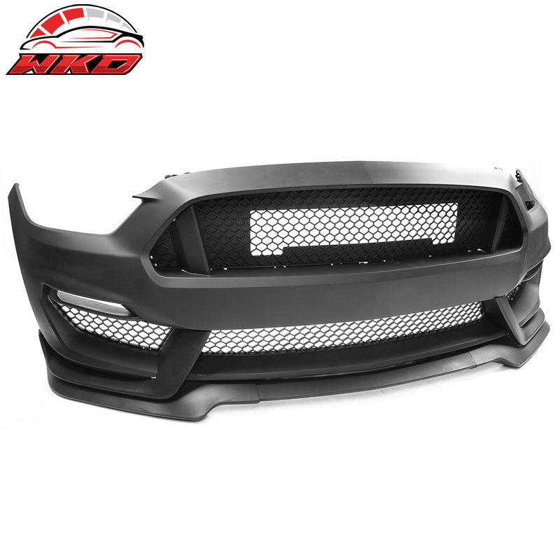 Fits 15-17 Ford Mustang GT350 Style Front Bumper Retrofit Cover Conversion PP