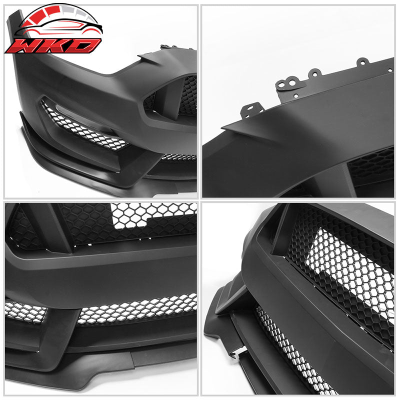 Fits 15-17 Ford Mustang GT350 Style Front Bumper Retrofit Cover Conversion PP