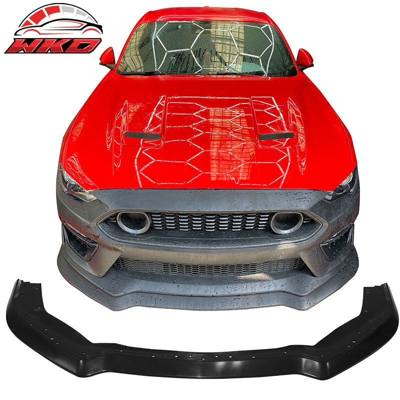 For 18-23 Mustang Mach 1 Front Bumper Conversion LED Grille Handling Package Lip