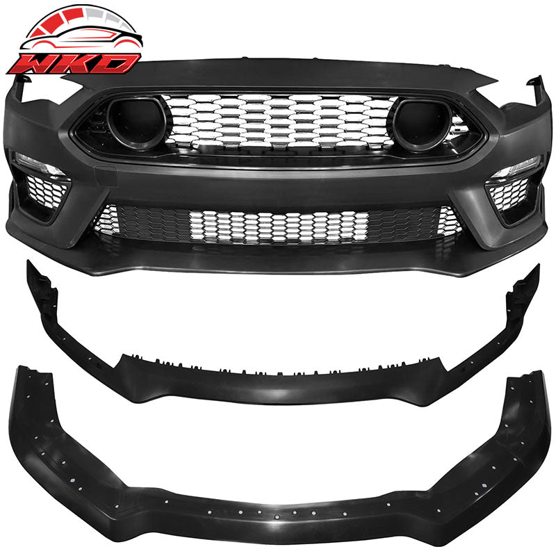Wholesale 18-23 Ford Mustang Mach 1 Style Front Bumper Cover w/ Handling Package Lip