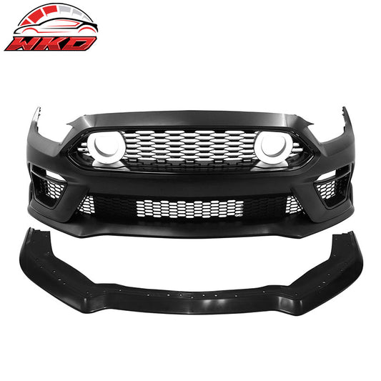 Wholesale 15-17 Ford Mustang Mach 1 Style Front Bumper Cover W/ Chin Lip LED Grille