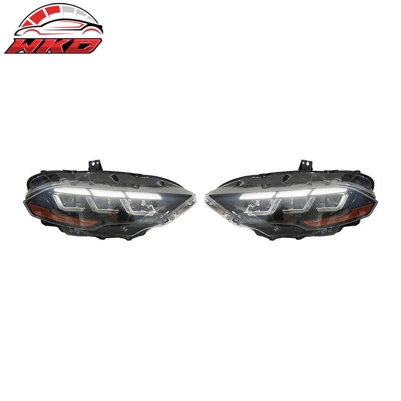 For 18-23 Mustang Mach 1 Front Bumper Cover Conversion LED 2024 Headlight W/ Lip